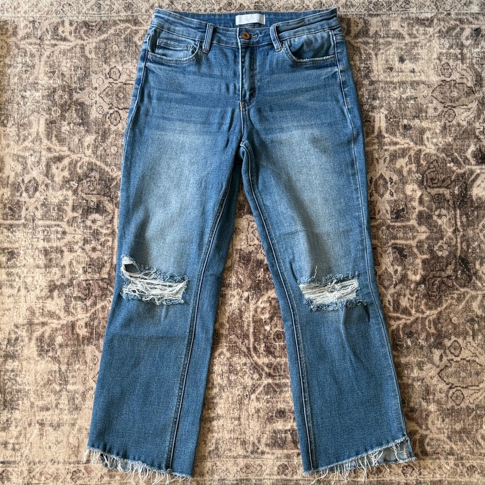 Vervet Blue Distressed Jeans